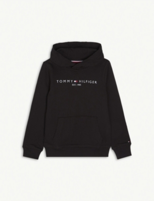 TOMMY HILFIGER Essential logo print organic cotton hoody 4 16