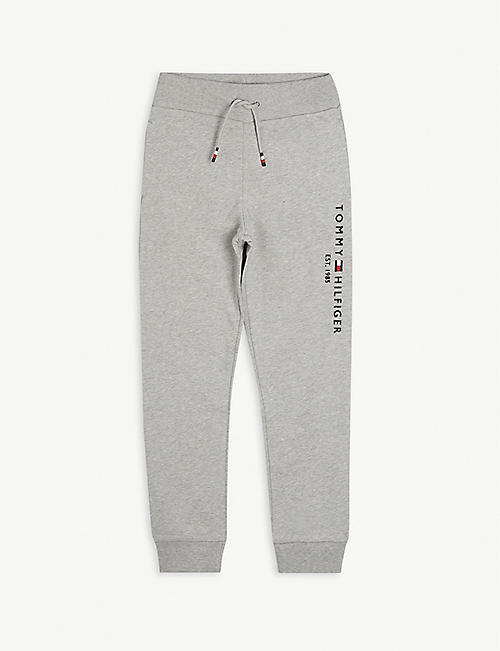TOMMY HILFIGER: Essential logo-print cotton jogging bottoms 4-16 years
