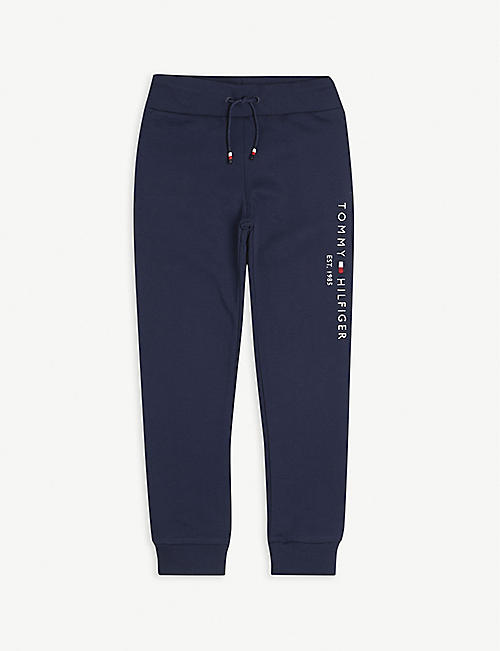 TOMMY HILFIGER: Essential logo-embroidered cotton joggers 2-16 years