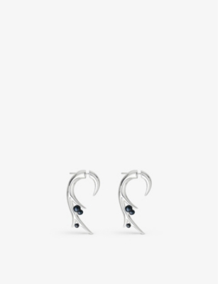 Shaun Leane Hooked Pearl Large Sterling-silver And Pearl Earrings