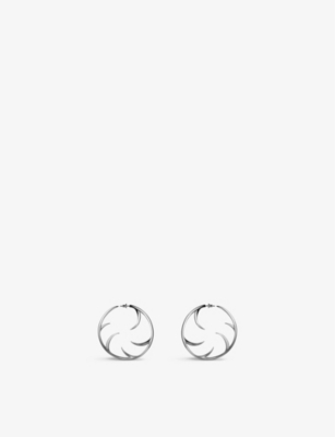 SHAUN LEANE: Cat Claw sterling silver hoop earrings