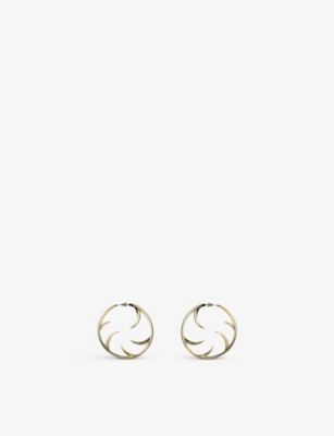 Shop Shaun Leane Women's Yellow Gold Cat Claw Yellow Gold-plated Vermeil Sterling Silver Hoop Earrings