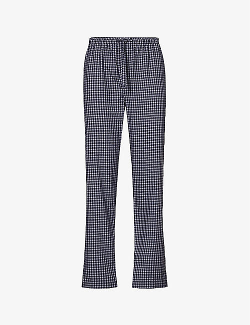 DEREK ROSE: Braemar cotton-flannel pyjama bottoms