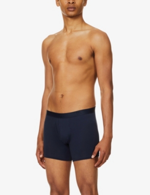 Derek Rose Jack Pima Cotton Trunks In Navy