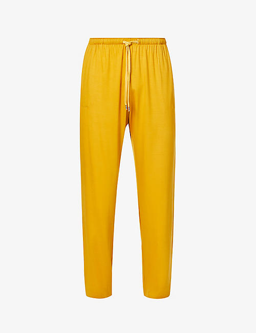 DEREK ROSE: Basal relaxed-fit mid-rise stretch-modal trousers