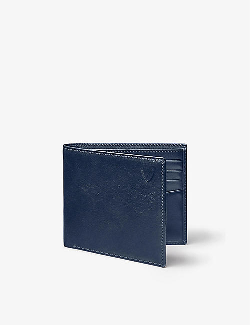 ASPINAL OF LONDON: Billfold eight-card leather wallet