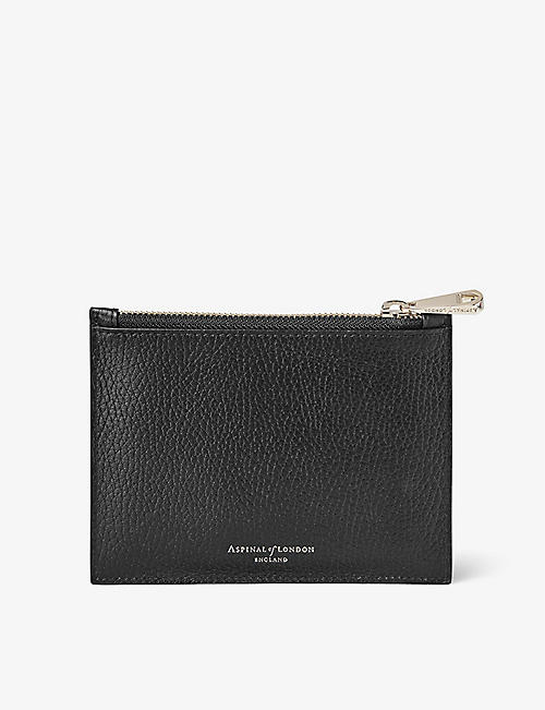 ASPINAL OF LONDON: Essential A small pebbled-leather pouch