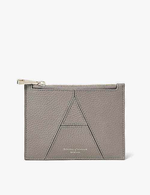 ASPINAL OF LONDON: Essential A small pebbled-leather pouch