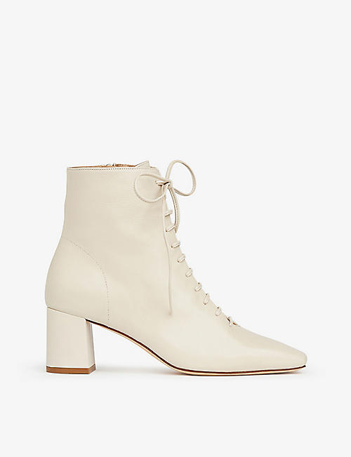 LK BENNETT: Arabella leather heeled ankle boots