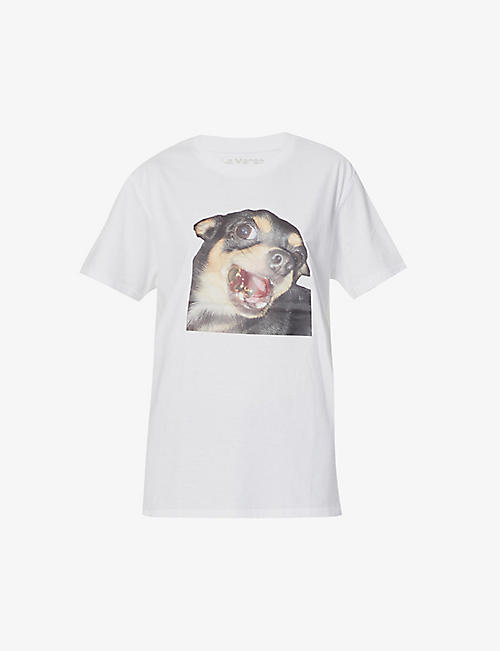 LA MANSO: Metameme graphic-print organic-cotton jersey T-shirt