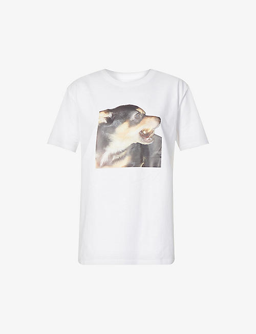 LA MANSO: Metameme graphic-print organic-cotton jersey T-shirt