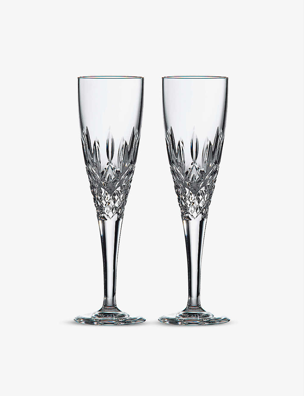 Royal Doulton Highclere Crystal-glass Champagne Flutes Set Of Four
