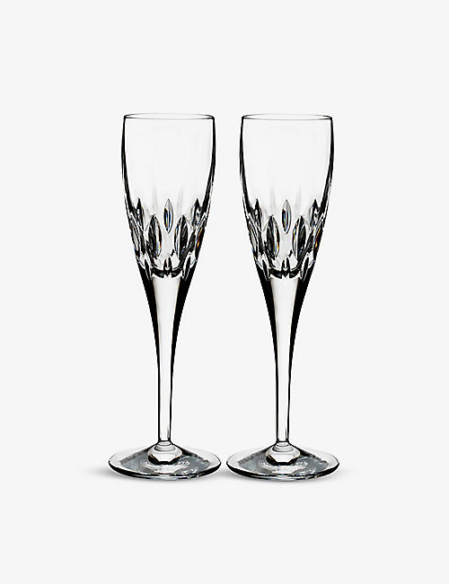 WATERFORD: Ardan Enis crystal champagne flutes set of two
