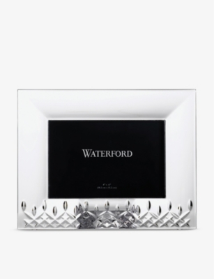 WATERFORD: Lismore Essence crystal-glass picture frame 20.1cm