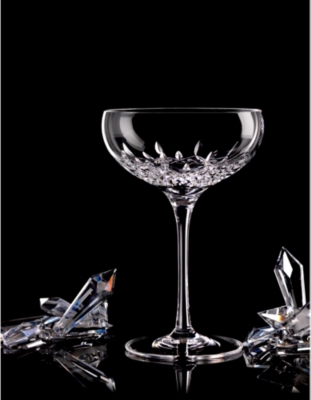 Waterford Lismore Essence Collector's Boxed Saucer Champagne Glass, Set Of 2