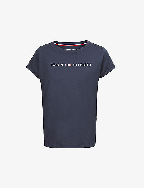 TOMMY HILFIGER: Originals logo-print cotton-jersey T-shirt