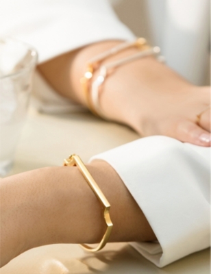 Monica Vinader Womens Yellow Gold Signature 18ct Yellow-gold Vermeil Plated Recycled Sterling-silver In Yellow Gold