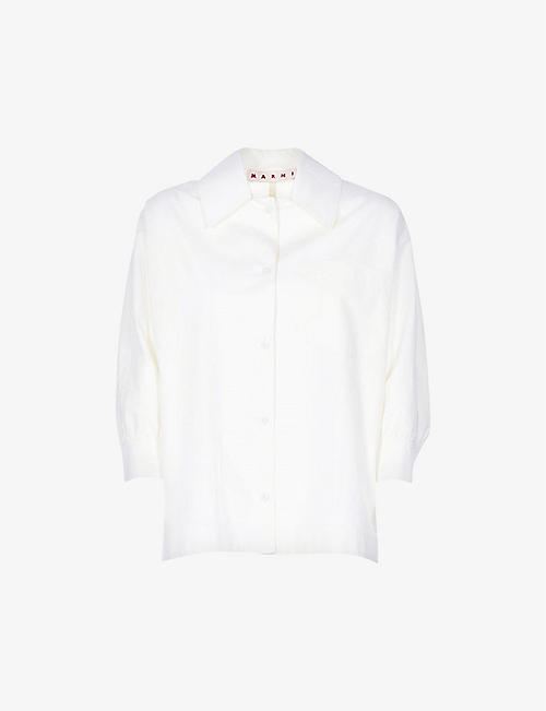 MARNI: Relaxed-fit cotton-poplin shirt