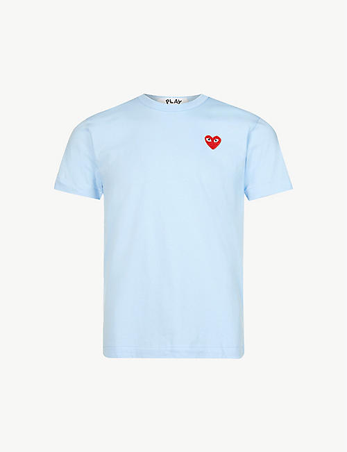 COMME DES GARCONS PLAY: Heart cotton-jersey T-shirt