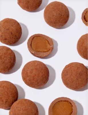SELFRIDGES SELECTION: Milk chocolate salted caramel truffles box of nine 105g