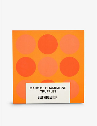 SELFRIDGES SELECTION: Milk chocolate Marc de Champagne truffles box of nine 105g
