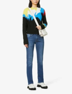 Le Mini Boot mid-rise recycled polyester and cotton jeans