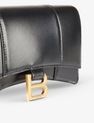 BALENCIAGA Hourglass leather wallet-on-chain