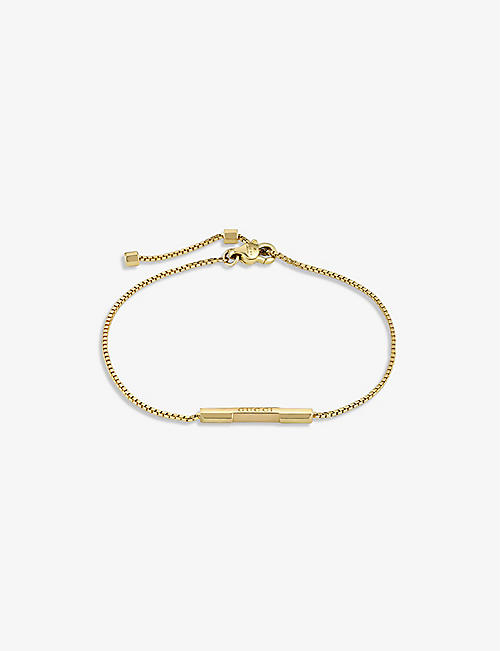 GUCCI: Link to Love 18ct yellow-gold bracelet