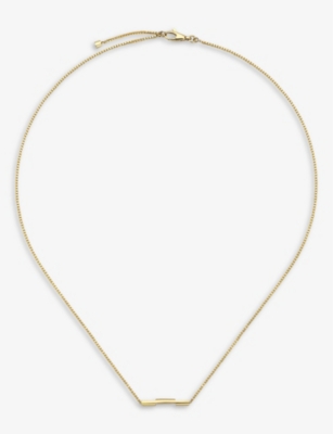 Shop Gucci Women's Yellow Gold Link To Love 18ct Yellow-gold Necklace
