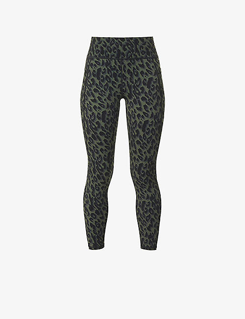 SWEATY BETTY: Zero Gravity leopard-print high-rise stretch-jersey leggings