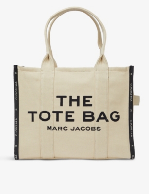 Marc Jacobs Black Traveler Cotton Tote Shoulder Bag Small
