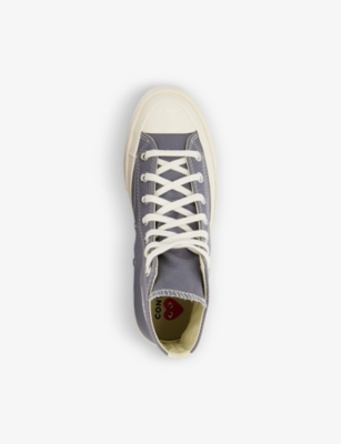 COMME DES GARCONS Comme des Garçons PLAY x Converse 70s canvas high-top trainers