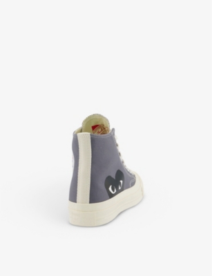 COMME DES GARCONS Comme des Garçons PLAY x Converse 70s canvas high-top trainers