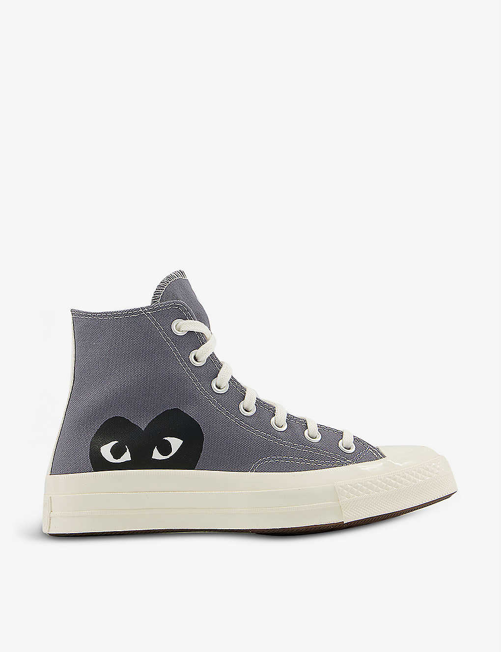 Comme Des Garçons Play X Converse 70s Canvas High-top Trainers In Grey