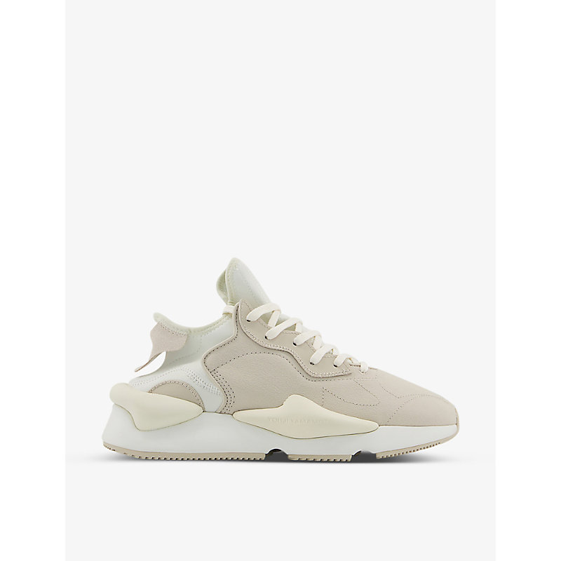 Adidas Y3 Y-3 Kaiwa Chunky Woven Trainers In White