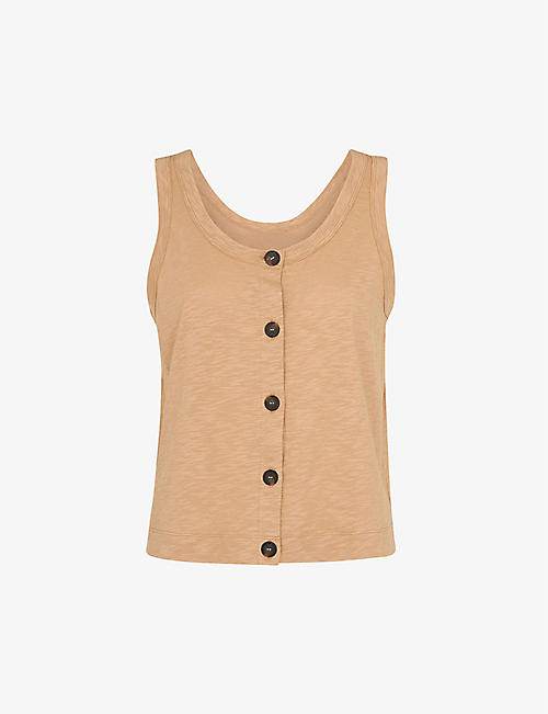 WHISTLES: Reversible cotton vest top