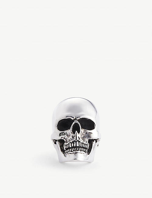 THE GREAT FROG: Anatomical Skull medium sterling-silver ring