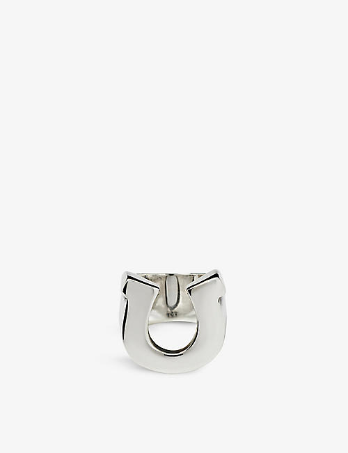 THE GREAT FROG: Plain Horseshoe sterling silver ring
