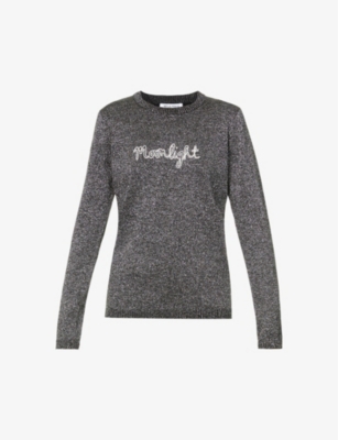 BELLA FREUD Moonlight metallic wool blend jumper Selfridges