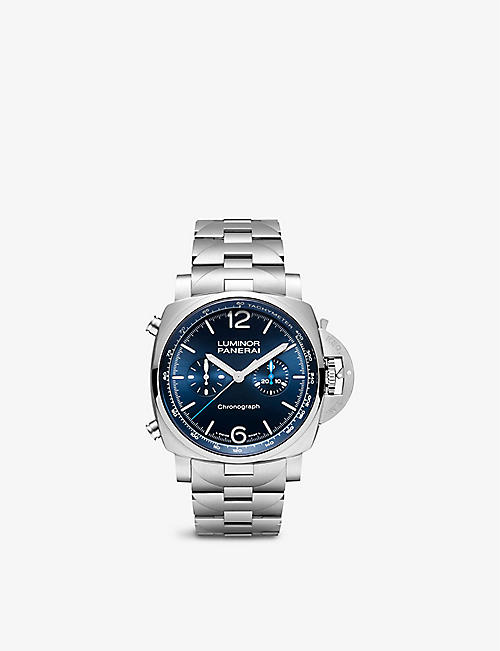 PANERAI: PAM01110 Luminor Chrono stainless steel automatic watch