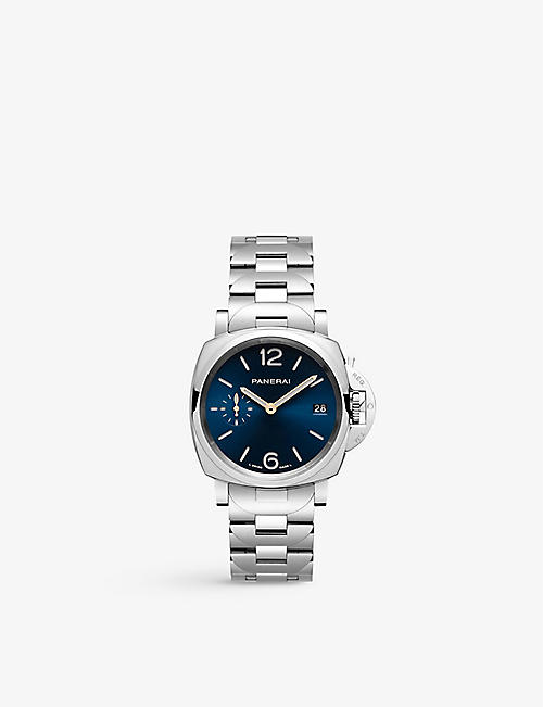 PANERAI: PAM01123 Piccolo Due polished-steel automatic watch