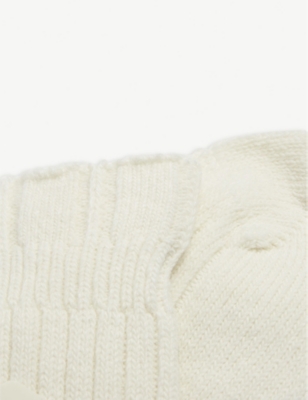 Falke Bedsock Ribbed Knitted Wool-blend Socks In 2049 Off White