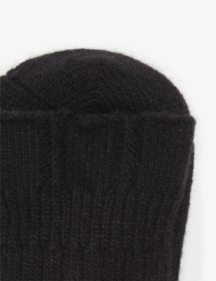 FALKE: Bedsock ribbed knitted wool-blend socks