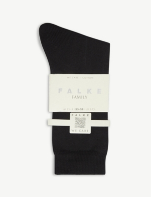 Falke Family Cotton-blend Socks In 3009 Black