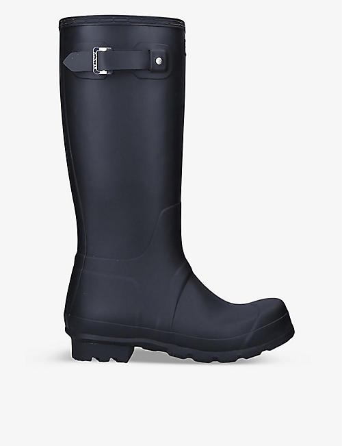 HUNTER: Original Tall vulcanised natural-rubber Wellington boots