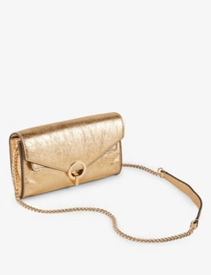 SANDRO: YZA leather cross-body bag