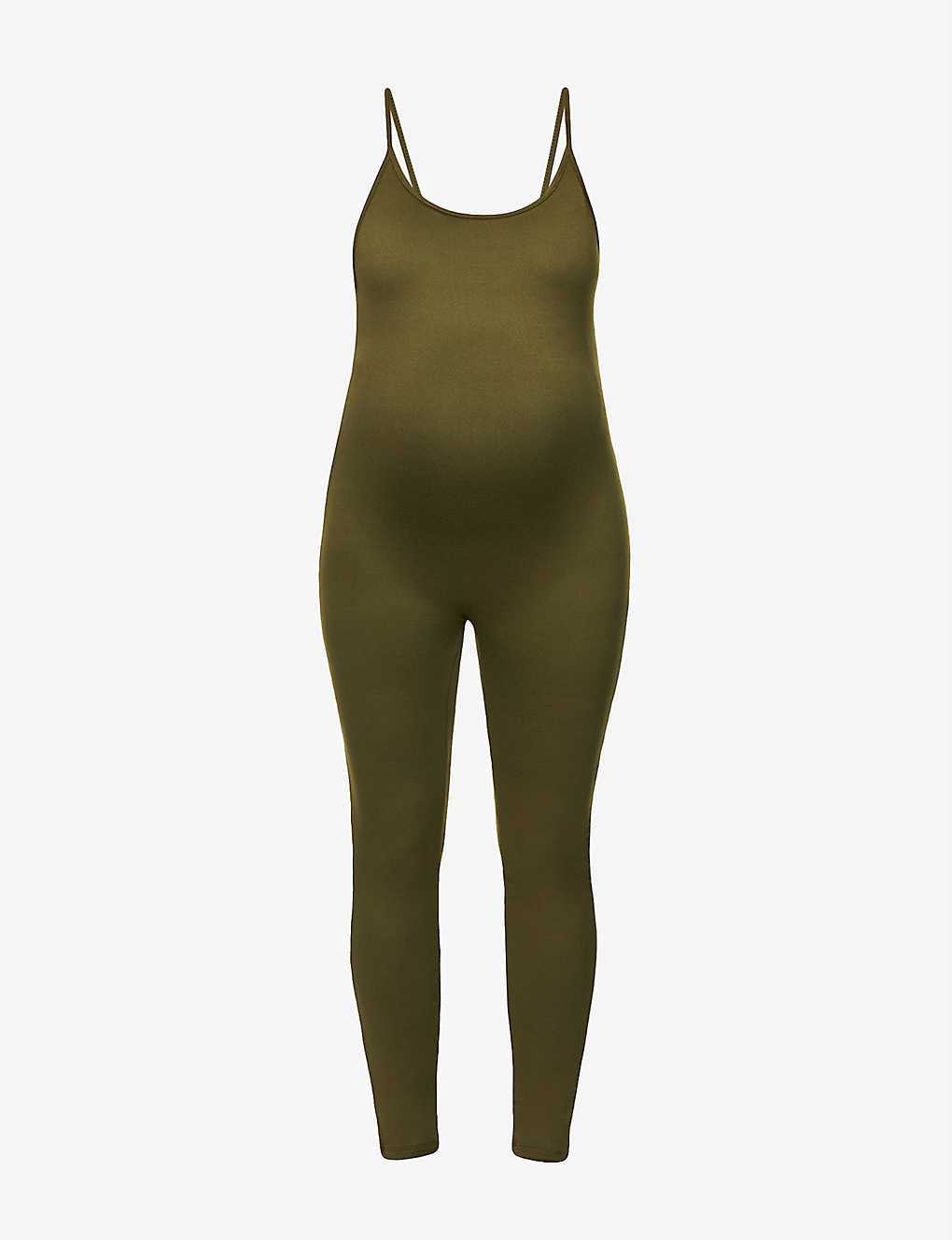 Bumpsuit Maternity The Kate Sleeveless Stretch-woven Unitard In Green