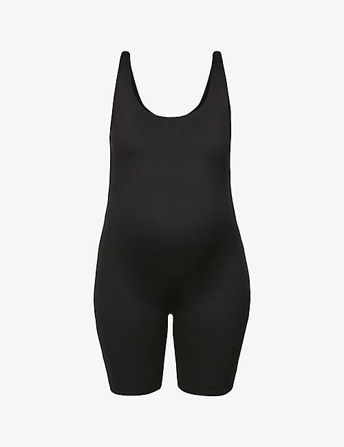 BUMPSUIT: Maternity The Cindy scoop-neck stretch-woven unitard
