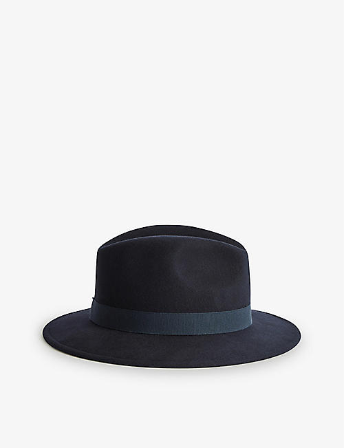 88 RUE DU RHONE: Ashbourne wool fedora hat