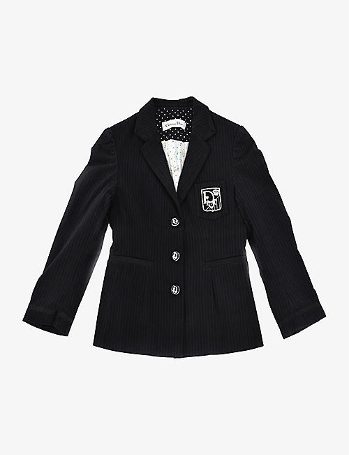 KIDSWEAR COLLECTIVE: Pre-loved Dior single-breasted stretch cotton-blend blazer 6 years